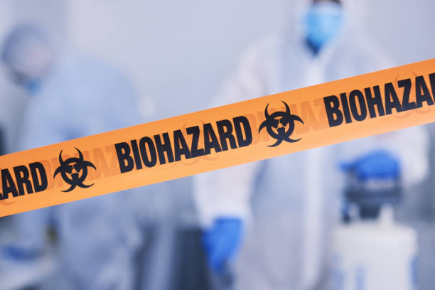 Professional Blood Cleanup technician working in Cold Spring Harbor, NY